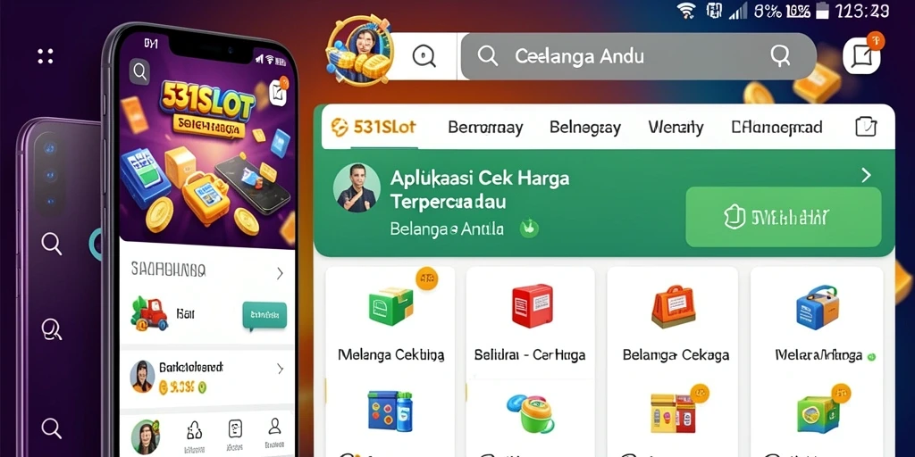 Tampilan antarmuka aplikasi 531SLOT untuk cek harga.