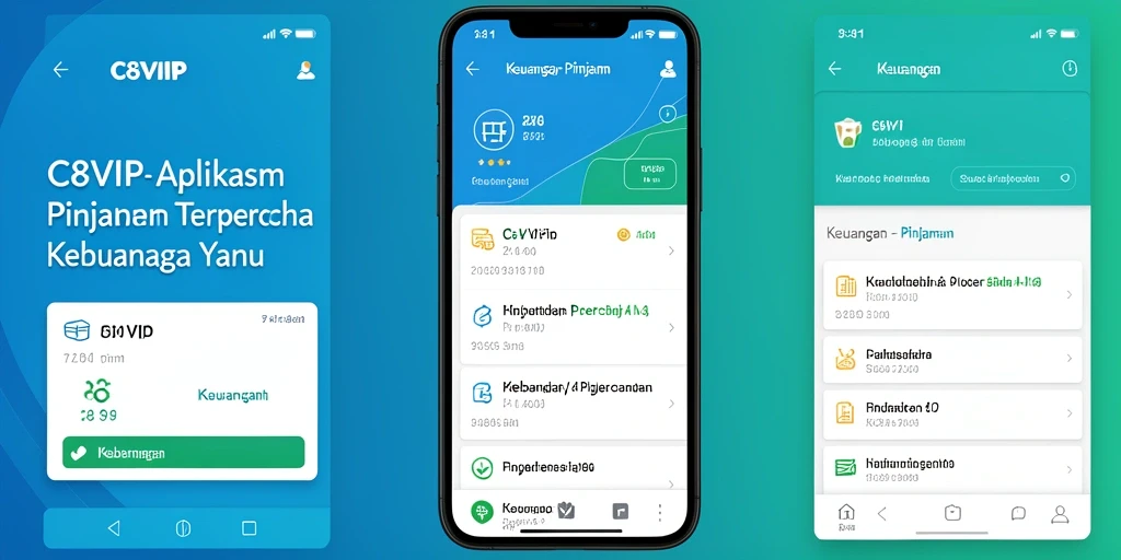 Antarmuka C8VIP yang user-friendly dan fungsional untuk pengajuan pinjaman.