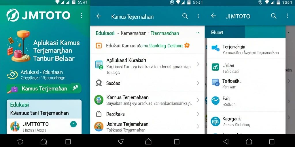 Antarmuka JMTOTO yang intuitif dan fungsional untuk terjemahan bahasa.