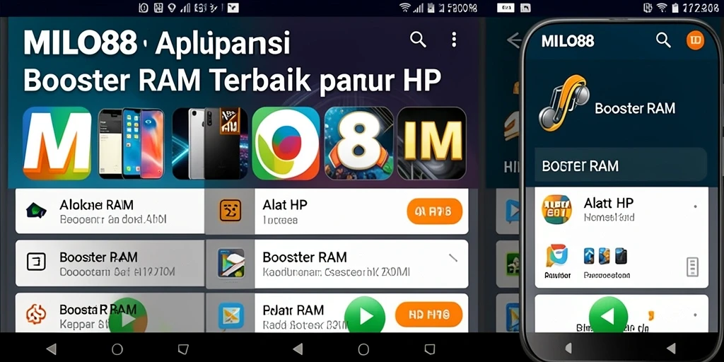 Screenshot utama MILO88 menampilkan antarmuka pengguna yang intuitif dan fungsi optimasi RAM.