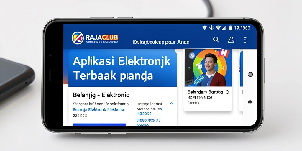 Tampilan antarmuka aplikasi RAJACLUB yang menarik dan fungsional.
