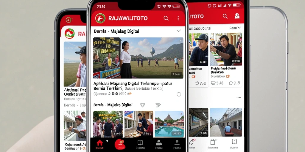 Tampilan antarmuka aplikasi RAJAWALITOTO yang modern dan menarik.