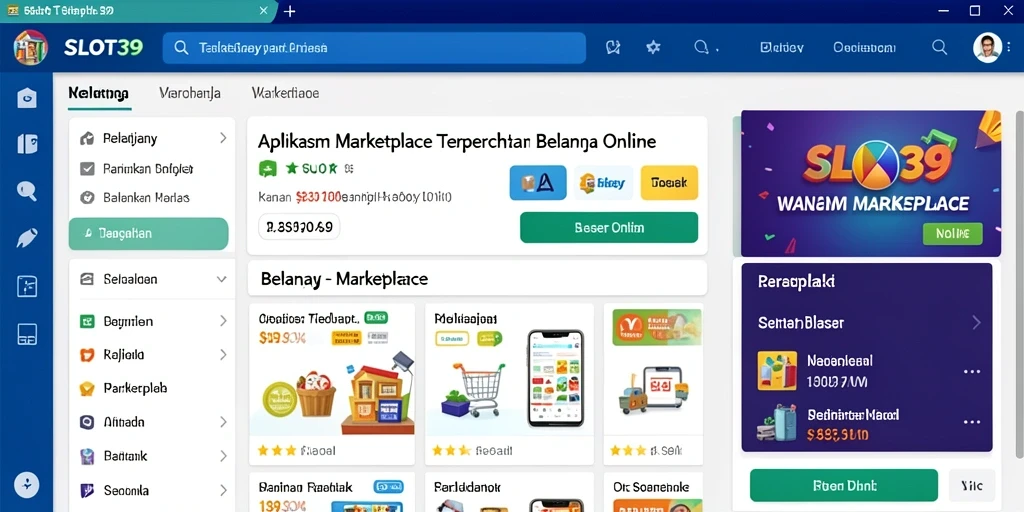 Antarmuka SLOT39 yang user-friendly untuk belanja online.