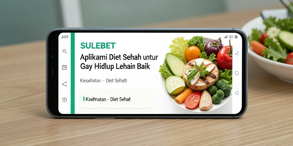 Antarmuka aplikasi SULEBET untuk pengelolaan diet sehat.