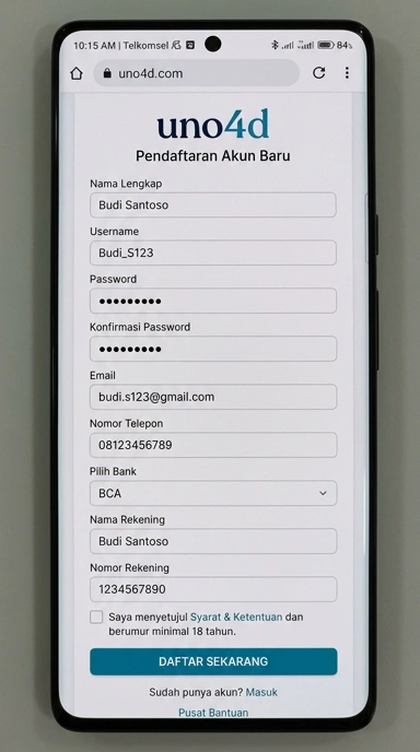 Panduan Lengkap Registrasi Akun Uno4D untuk Android